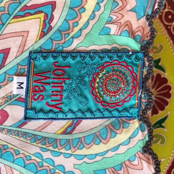 Johnny Was silk tunic top size medium Excellent! - Picture 7 of 8